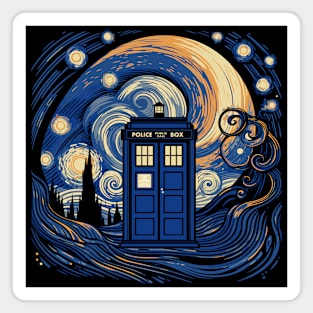 Starry Night Doctor Who SE Magnet